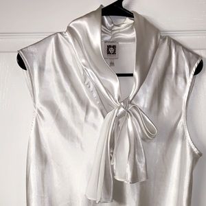 Satin sleeveless top